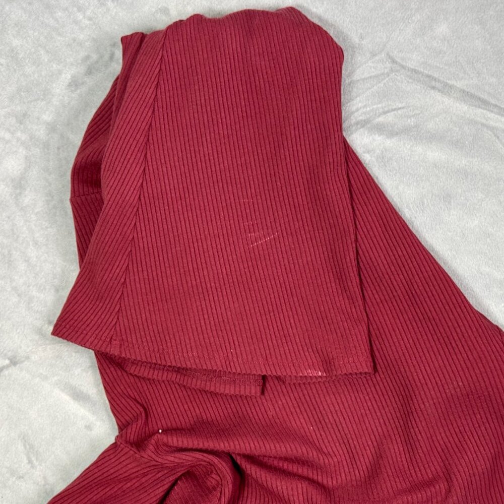 Refomation Wimbledon Garnet Ribbed Mini Dress - Picture 5 of 7